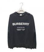 BURBERRYバーバリー）の古着「Horseferry Print Crewneck Sweatshirt　VNTAVLTDTHA 8017228」｜ブラック