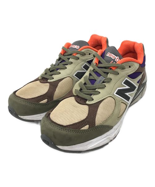 NEW BALANCE（ニューバランス）NEW BALANCE (ニューバランス) 990V3ローカットスニーカー　M990BT3 カーキ×ブラウン サイズ:27.5cmの古着・服飾アイテム