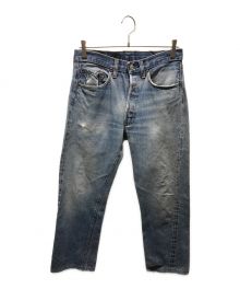 LEVI'S（リーバイス）の古着「デニムパンツ　70ｓ 66後期 黒カンヌキ ボタン裏6」｜インディゴ