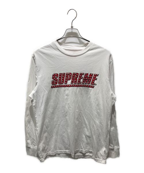 SUPREME（シュプリーム）SUPREME (シュプリーム) Studded L/S Top Tee20SS ホワイト サイズ:Mの古着・服飾アイテム