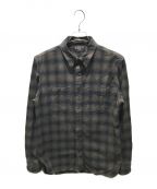 RRLダブルアールエル）の古着「Plaid Canvas Workshirt」｜ブラック×ベージュ