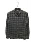 RRL（ダブルアールエル）の古着「Plaid Canvas Workshirt」｜ブラック×ベージュ