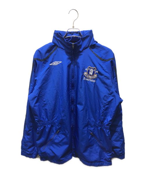 UMBRO（アンブロ）UMBRO (アンブロ) ナイロンジャケット　EVERTON 00ｓ ブルー サイズ:XXLの古着・服飾アイテム