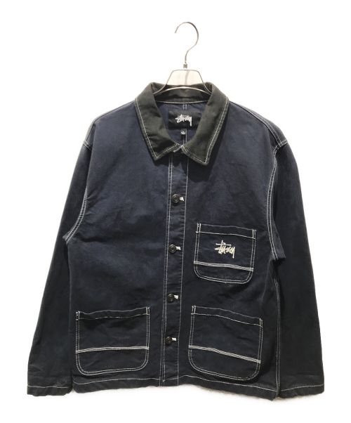 stussy（ステューシー）stussy (ステューシー) Brushed Moleskin Chore　115524 ネイビー サイズ:Lの古着・服飾アイテム