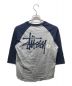 STUSSY AUTHENTIC GEAR (ステューシーオーセンティックギア) ラグランカットソー ネイビー×グレー サイズ:M：9000円