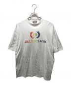 BALENCIAGAバレンシアガ）の古着「BB LOGO TEE　TS96 570805」｜ホワイト