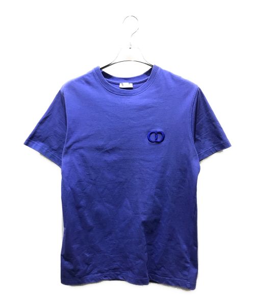 Dior（ディオール）DIOR (ディオール) ロゴ刺繍Tシャツ　943J605A0554 ブルー サイズ:Mの古着・服飾アイテム