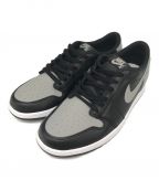 NIKEナイキ）の古着「ローカットスニーカー　AIR JORDAN 1 RETRO LOW OG CZ0790-003」｜グレー×ブラック