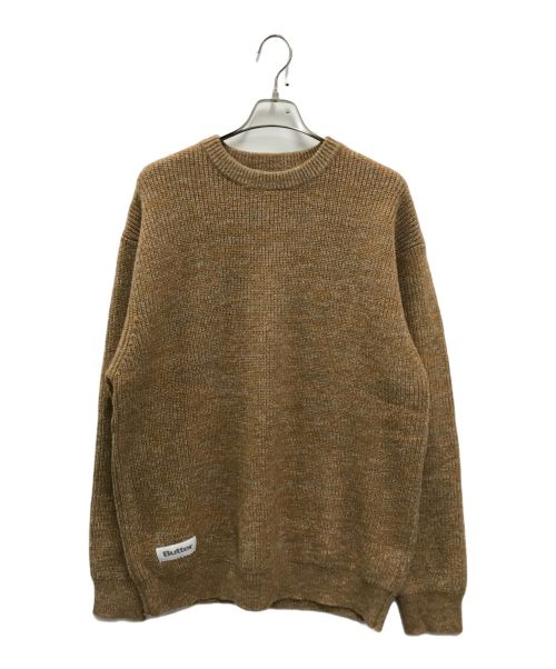 BUTTER GOODS（バターグッズ）BUTTER GOODS (バターグッズ) MARLE KNITTED SWEATER(マール ニッテッド セーター) ブラウン サイズ:XLの古着・服飾アイテム