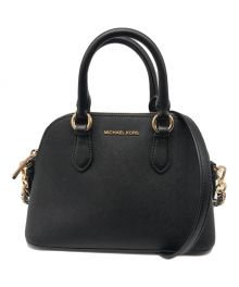 MICHAEL KORS（マイケルコース）の古着「BLK AERONICA EXTRA SMALL CROSSBODY BAG BLACK 2WAYBAG　32S3G6VC0L」｜ブラック