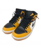 NIKEナイキ）の古着「ハイカットスニーカー　JORDAN 1 MID TAXI 554724-701」｜オレンジ