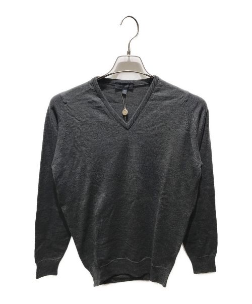 JOHN SMEDLEY（ジョンスメドレー）JOHN SMEDLEY (ジョンスメドレー) Vネックニット グレー サイズ:XSの古着・服飾アイテム