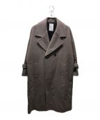 SHAREEFシャリーフ）の古着「CASHMERE MELTON LONG COAT　17711001」｜ブラウン