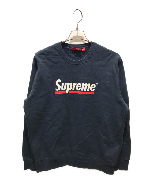 SUPREME（シュプリーム）SUPREME (シュプリーム) Underline Crewneck　 20SS ネイビー サイズ:Lの古着・服飾アイテム