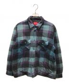 SUPREMEシュプリーム）の古着「Quilted Flannel shirt　20AW」｜グリーン