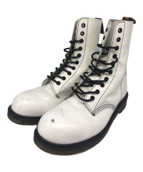 Dr.Martens（ドクターマーチン）Dr.Martens (ドクターマーチン) 10ホールブーツ　1919　10EYE ブーツ ホワイト サイズ:UK8の古着・服飾アイテム