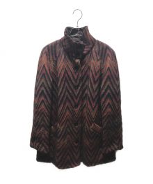 missoni（ミッソーニ）の古着「リバーシブルキルティングコート」｜ブラウン