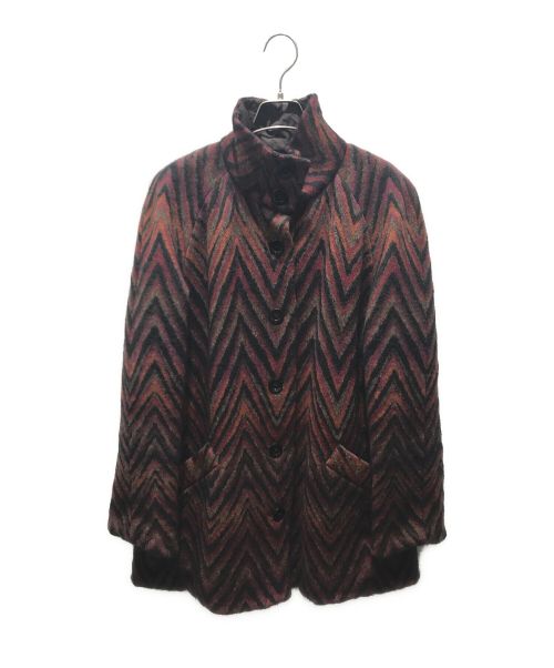 missoni（ミッソーニ）missoni (ミッソーニ) リバーシブルキルティングコート ブラウン サイズ:44の古着・服飾アイテム