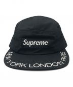 SUPREMEシュプリーム）の古着「VISOR PRINT CAMP CAP」｜ブラック