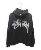 stussyステューシー）の古着「dizzy stock hoodie」｜ブラック