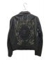 Ed Hardy (エド ハーディー) スタッズレザーライダースジャケット ブラック サイズ:2XL：20000円