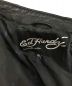 中古・古着 Ed Hardy (エド ハーディー) スタッズレザーライダースジャケット ブラック サイズ:2XL：20000円