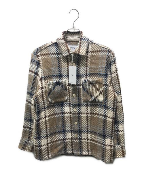 WAX LONDON（ワックスロンドン）WAX LONDON (ワックスロンドン) WHITING OVERSHIRT ベージュ サイズ:Mの古着・服飾アイテム