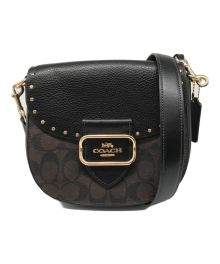 COACH（コーチ）の古着「モーガンサドルバッグ　CE567　L2211」｜ブラック