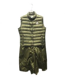 MONCLER（モンクレール）の古着「ダウンベストワンピース　101-09S-48332-21　SAYA　sacai」｜グリーン