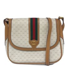 GUCCI（グッチ）の古着「ショルダーバッグ　001・115・0914 シェリーライン OLD GUCCI」｜ベージュ