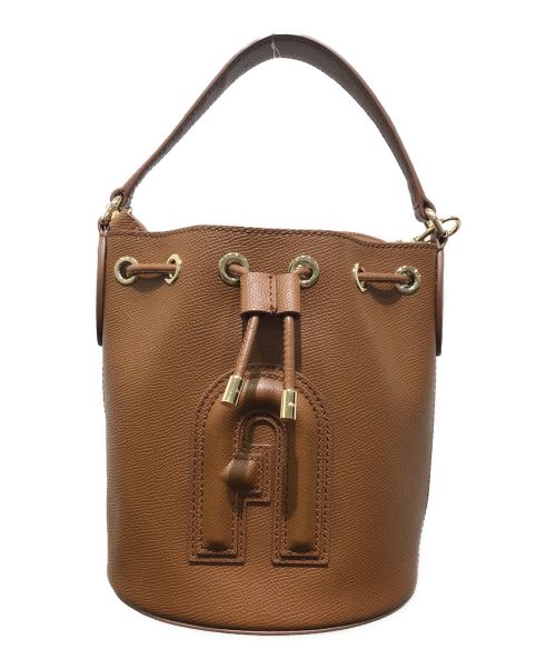 FURLA（フルラ）FURLA (フルラ) クリオ バケットバッグ　WB00588 ブラウンの古着・服飾アイテム