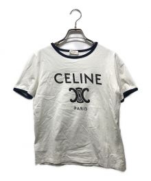 CELINE（セリーヌ）の古着「トリオンフ ジャージーTシャツ」｜ホワイト