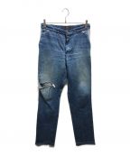 seven by sevenセブンバイセブン）の古着「Rework Denim Trousers　FW2015-7X7RDTR」｜インディゴ