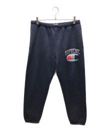 Champion×SUPREME（チャンピオン×シュプリーム）の古着「Chrome Sweatpant」｜ネイビー