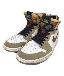 NIKE（ナイキ）の古着「ハイカットスニーカー　Air Jordan 1 Zoom High Comfort "Neutral Olive" CT0978-203」｜ベージュ×ホワイト