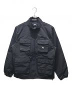 stussyステューシー）の古着「UTILITY JACKET 115455」｜ブラック