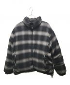 SUPREMEシュプリーム）の古着「flannel reversible Puffer jacket」｜グレー