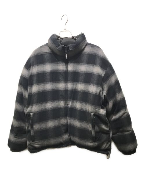 SUPREME（シュプリーム）SUPREME (シュプリーム) flannel reversible Puffer jacket グレー サイズ:Lの古着・服飾アイテム