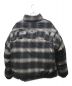 SUPREME (シュプリーム) flannel reversible Puffer jacket グレー サイズ:L：60000円