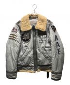 AVIREXアヴィレックス）の古着「PADDING B-3 AAF JACKET　6192213」｜グレー