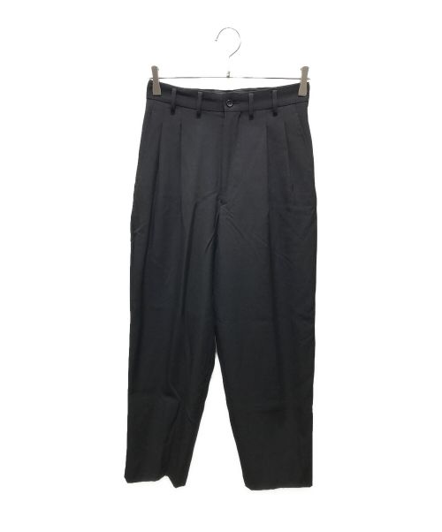 Yohji Yamamoto FEMME（ヨウジヤマモトファム）Yohji Yamamoto FEMME (ヨウジヤマモトファム) ウールギャバパンツ　	FV-P92-103 ブラック サイズ:Sの古着・服飾アイテム