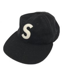 SUPREME×EBBETS FIELD FLANNELS（シュプリーム×エベッツフィールドフランネルズ）の古着「WOOL S Logo 6Panel Cap」｜ブラック