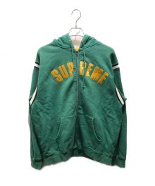 SUPREME（シュプリーム）の古着「Jet Sleeve Zip Up Hooded Sweatshirt　18SS」｜グリーン