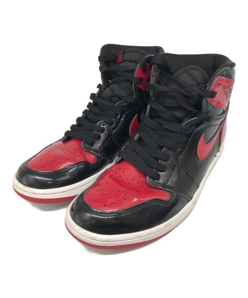 NIKE（ナイキ）NIKE (ナイキ) ハイカットスニーカー　RETRO HIGH OG 555088-063 ブラック×レッド サイズ:28の古着・服飾アイテム