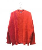 SHINYA KOZUKAシンヤコズカ）の古着「アルパカ混ニット LINE KNIT　21AW」｜レッド