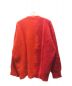 SHINYA KOZUKA (シンヤコズカ) アルパカ混ニット LINE KNIT　21AW レッド サイズ:記載無しの為実寸参照：18000円