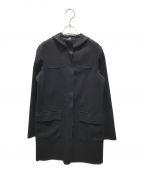 JIL SANDER NAVYジルサンダー ネイビー）の古着「フーデッドコート」｜ブラック