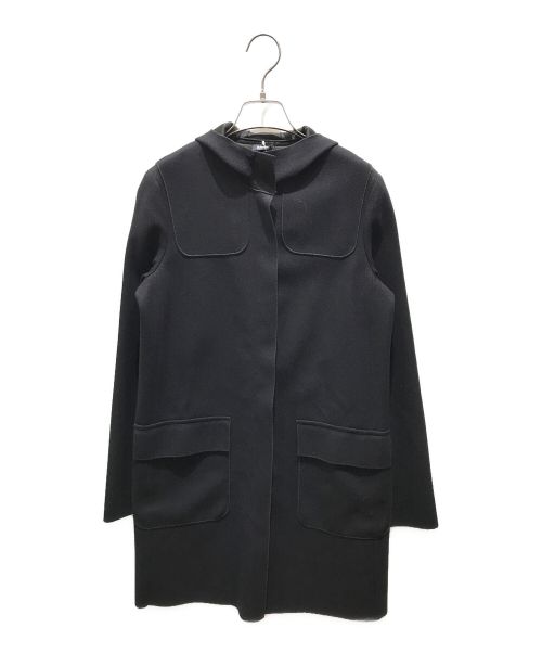 JIL SANDER NAVY（ジルサンダー ネイビー）JIL SANDER NAVY (ジルサンダー ネイビー) フーデッドコート ブラック サイズ:34の古着・服飾アイテム