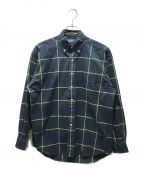 POLO RALPH LAURENポロ・ラルフローレン）の古着「チェックシャツ　MNPOWOV16823873　THE BIG SHIRT」｜グリーン