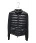 MONCLER（モンクレール）の古着「ニット切替ダウンジャケット　E20939457200」｜ブラック